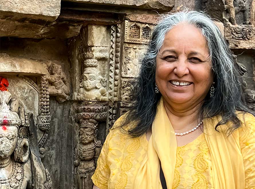 Kommilla in India at a Temple