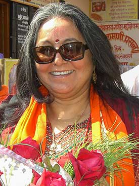 Man in India by fire