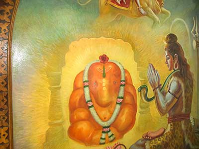 Man in India by fire